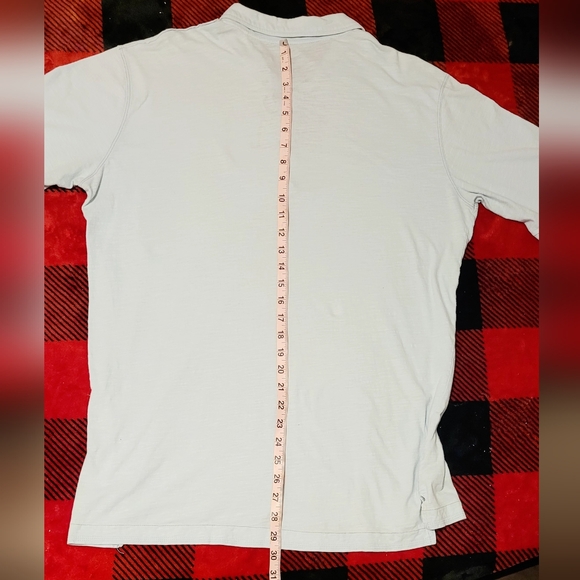 Jimmy Buffet Light Aqua Distressed Margaritaville Polo Shirt Mens Large. - Picture 8 of 10